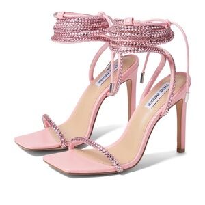 Steve Madden Uplift pink rhinestone heeled sandals